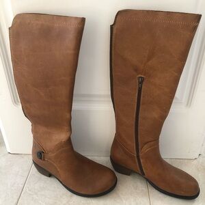 Fly London Women’s Knee High Brown Leather Boots Size 37 EU